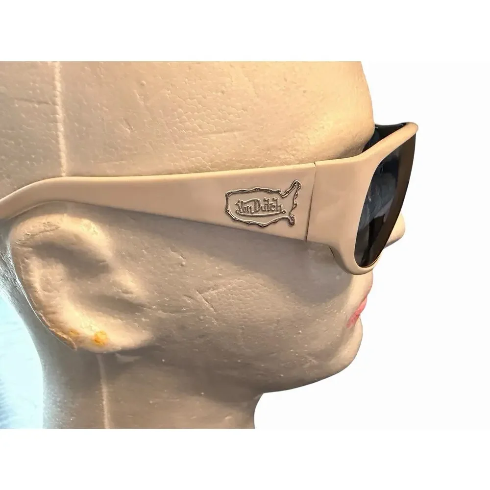 Vintage Von Dutch Sunglasses White Frame Y2K 90s